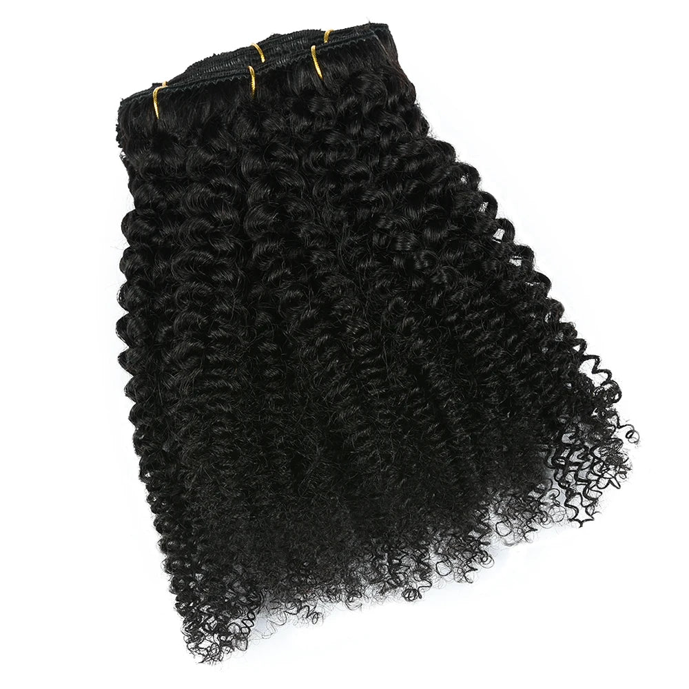 Yaam Afro Kinky Curly Human Hair Clip Ins