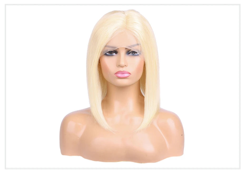 5x5 13x4 13x6 613 Blonde Bob Hair Wig Human Hair Lace Frontal Wig Brazilian Straight Bob Wig Lace Front Human Hair Wig for Women