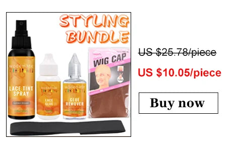 Yaam kit Glue+Lace Tint Spray For Wigs Light Brown+Lace Meliting Spray