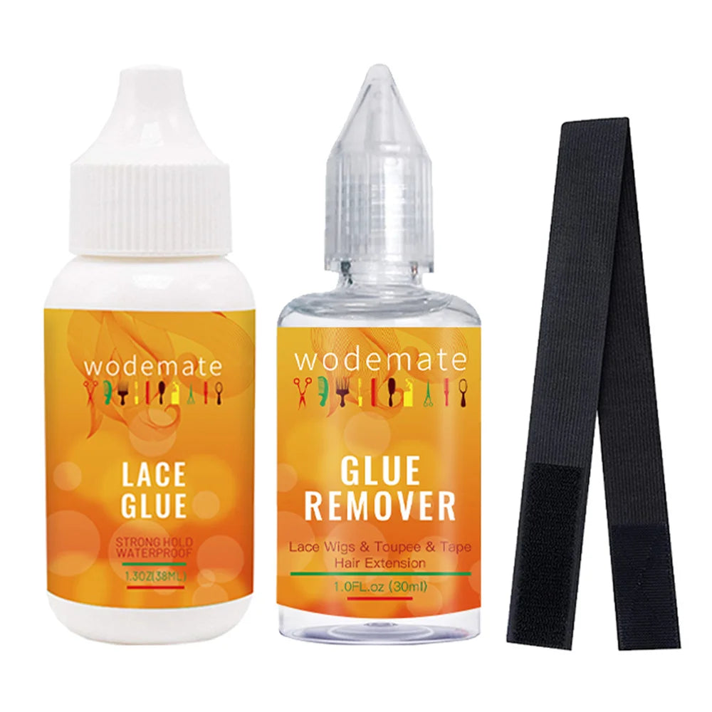 Yaam kit Glue+Lace Tint Spray For Wigs Light Brown+Lace Meliting Spray