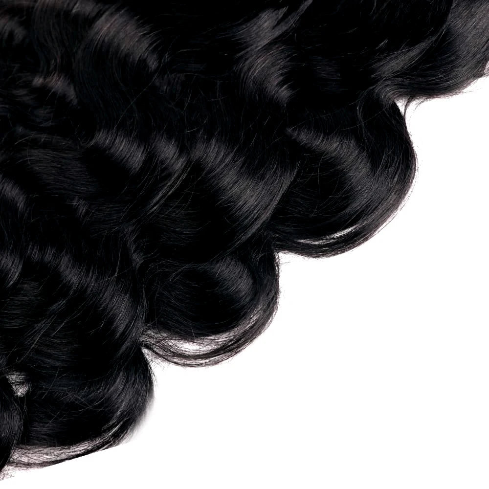 Body Wave Clip in Hair Extensions 100% Human Hair With Double Weft Brazilian Clip In 8Pcs 120G For Black Woman Clip Ins Hair #1B