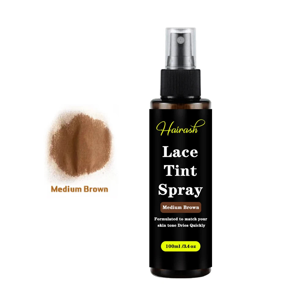 100ml Lace Tint Spray Wig Knots Healer Quick Dry Wig Grids Concealer Lace Tint Mousse For Lace Front Closures