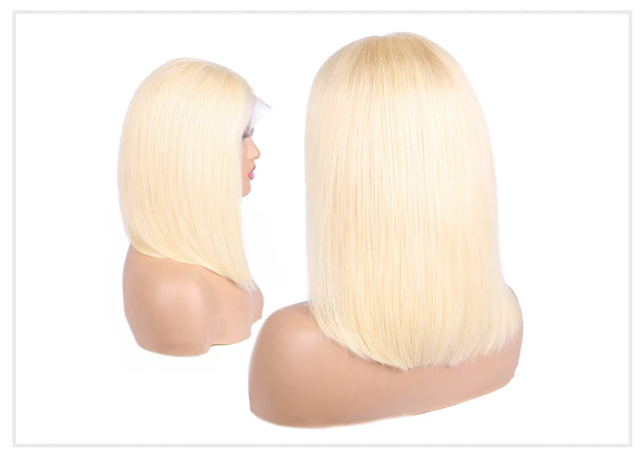 5x5 13x4 13x6 613 Blonde Bob Hair Wig Human Hair Lace Frontal Wig Brazilian Straight Bob Wig Lace Front Human Hair Wig for Women