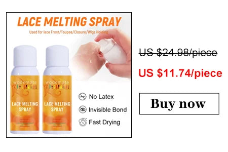 Yaam kit Glue+Lace Tint Spray For Wigs Light Brown+Lace Meliting Spray