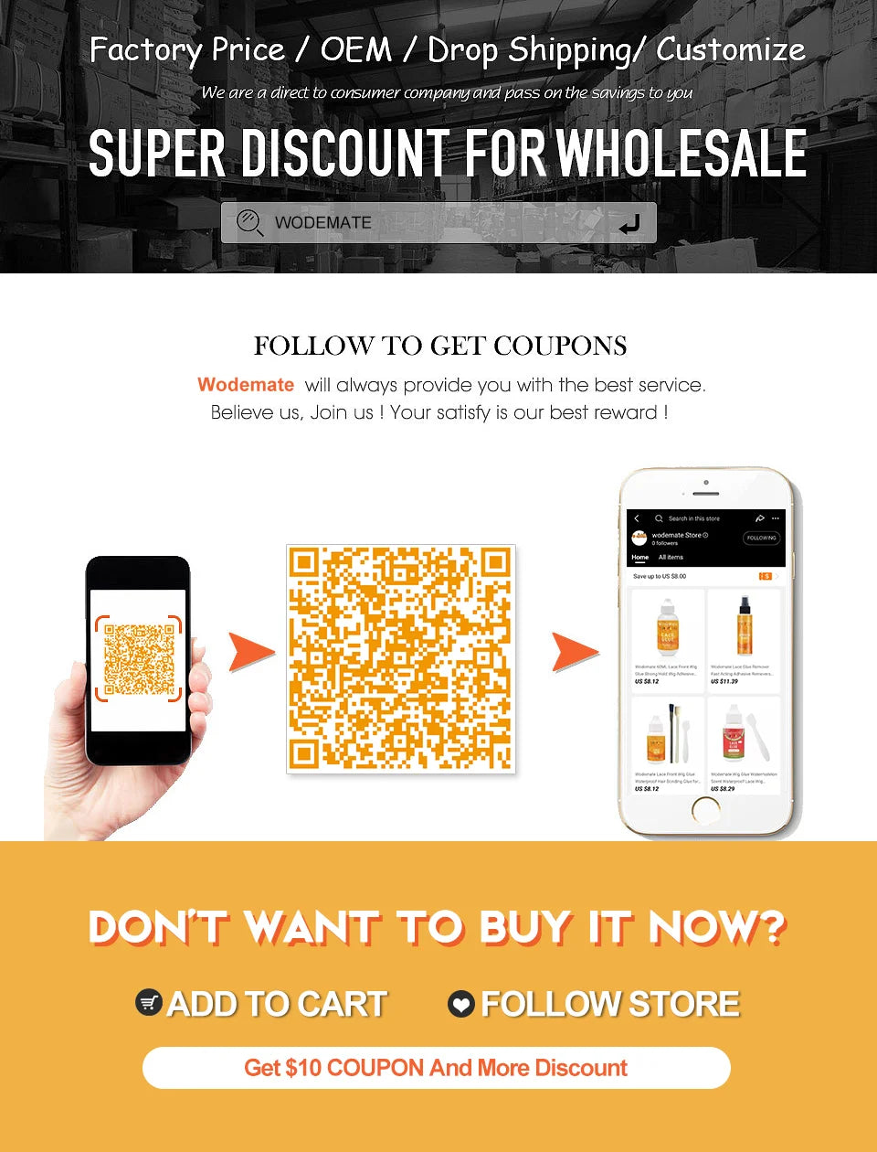 Yaam kit Glue+Lace Tint Spray For Wigs Light Brown+Lace Meliting Spray