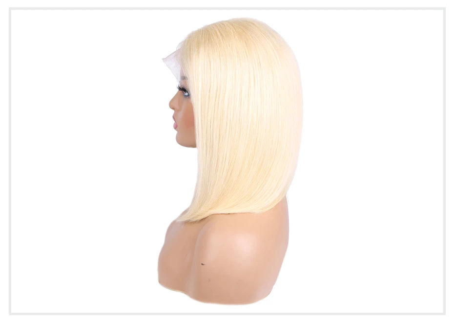 5x5 13x4 13x6 613 Blonde Bob Hair Wig Human Hair Lace Frontal Wig Brazilian Straight Bob Wig Lace Front Human Hair Wig for Women