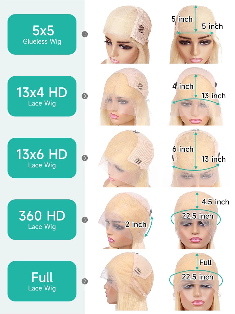 360 Full Hd Lace 613 Blonde Body Wave 13x4 13x6 Lace Front Human Hair Wig 5x5 Glueless Wig Human Hair Lace Frontal Wig for Women