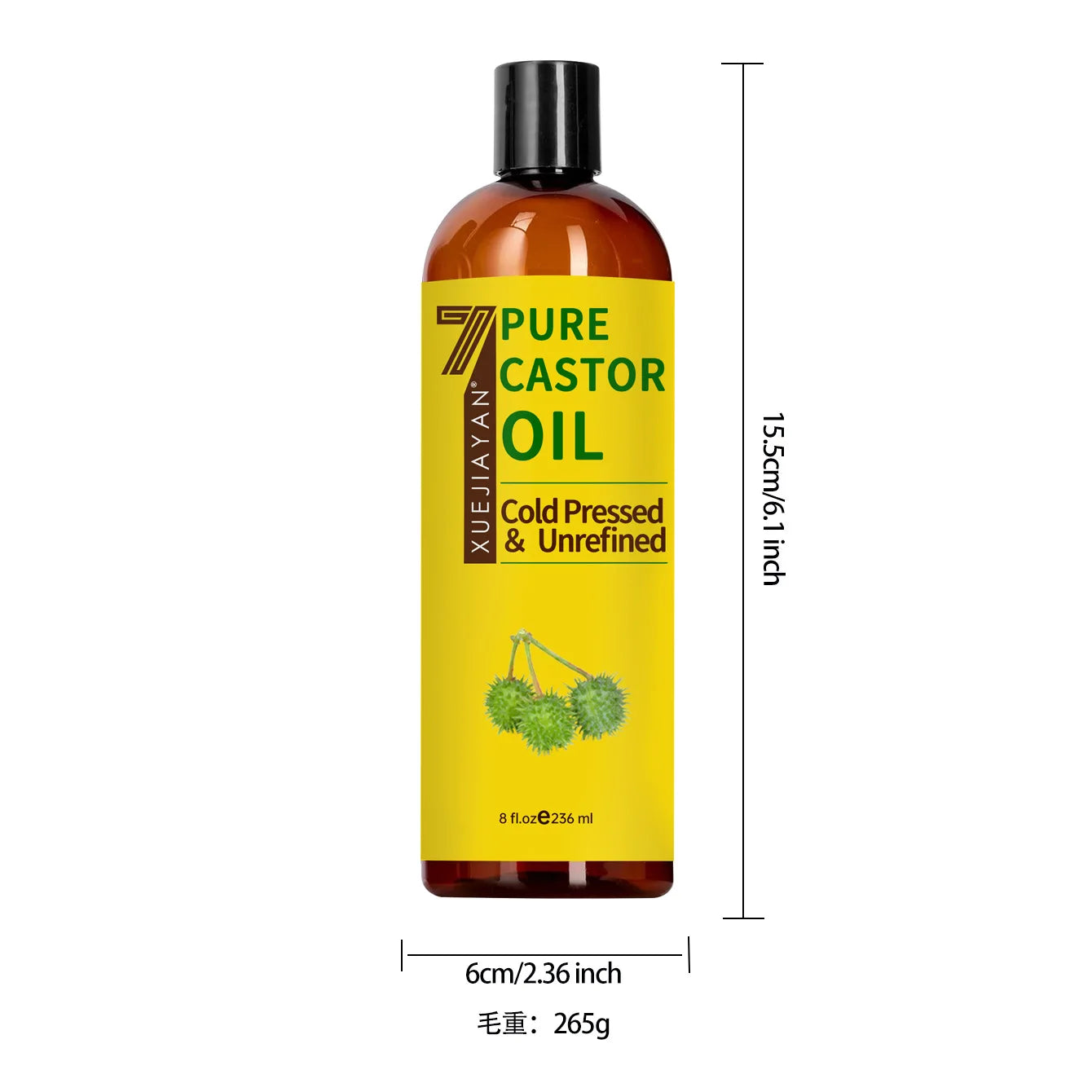 100% Pure And Castor Oil For  Eyelashes  hair bodyAromatherapy And Massage