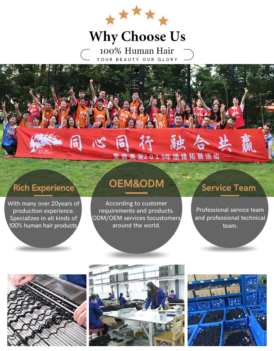 Ali Queen 10A Unprocessed Raw Virgin Hair Bundles 1Pcs Whosales Price 34 Inch Brazilian Kinky Curly Human Hair Weave