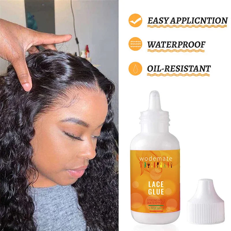 Yaam kit Glue+Lace Tint Spray For Wigs Light Brown+Lace Meliting Spray
