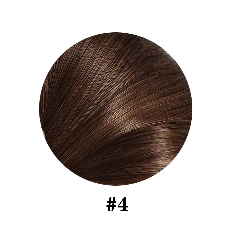 Clip in Hair Extensions Real Human Hair Straight 100% Brazilian Remy Human Hair Clip on Chocolate Brown 10-26 inch For Women