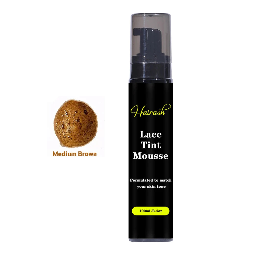 100ml Lace Tint Spray Wig Knots Healer Quick Dry Wig Grids Concealer Lace Tint Mousse For Lace Front Closures