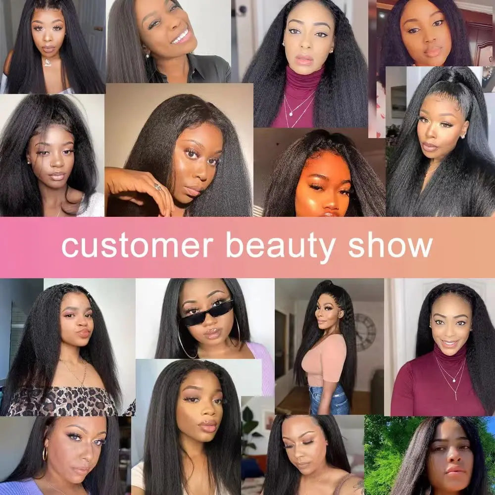 Kinky Straight Clip In Hair Extensions 120G 8Pcs/Set Natural Black Hair Brazilian Real Human Hairpiece For Women 12 To 26 Inches