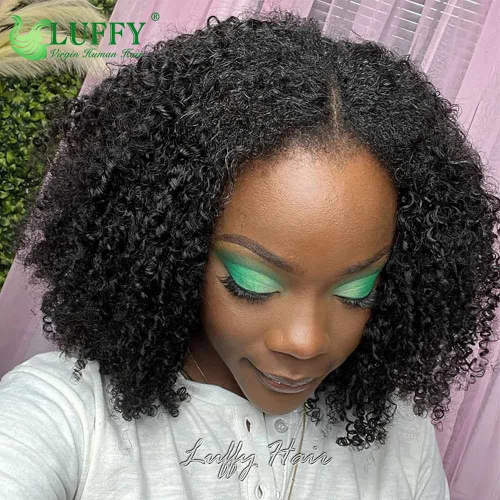 Afro Kinky Curly Seamless Clip Ins Human Hair PU Clip In Hair Extensions For Black Women Skin Weft Burmese Human Hair Extension