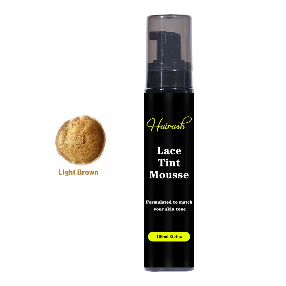 100ml Lace Tint Spray Wig Knots Healer Quick Dry Wig Grids Concealer Lace Tint Mousse For Lace Front Closures