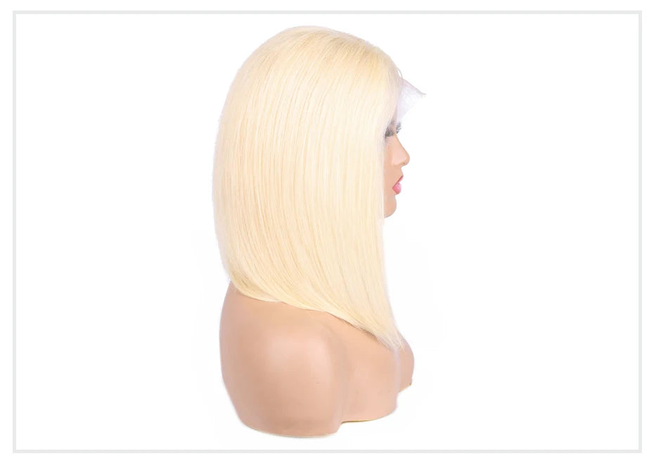 5x5 13x4 13x6 613 Blonde Bob Hair Wig Human Hair Lace Frontal Wig Brazilian Straight Bob Wig Lace Front Human Hair Wig for Women